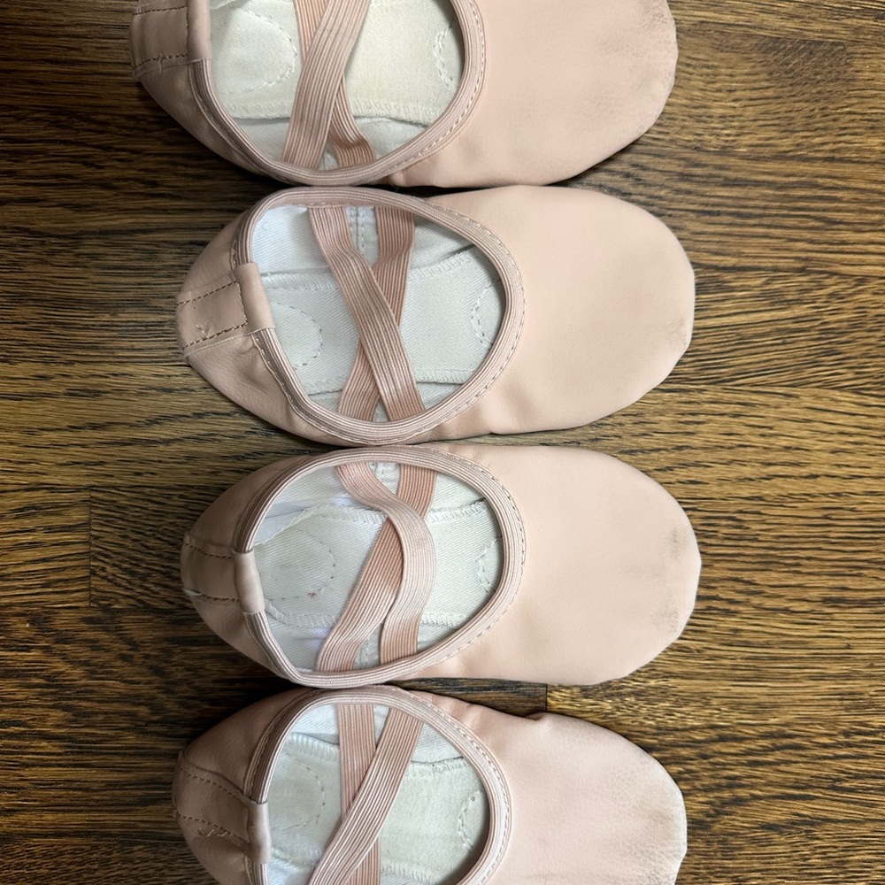 Pink Ballet Shoes with Elastic Straps